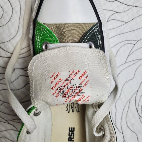 *RARE* Sample CONVERSE Green Two Toned Low Top - Picture 3 of 12